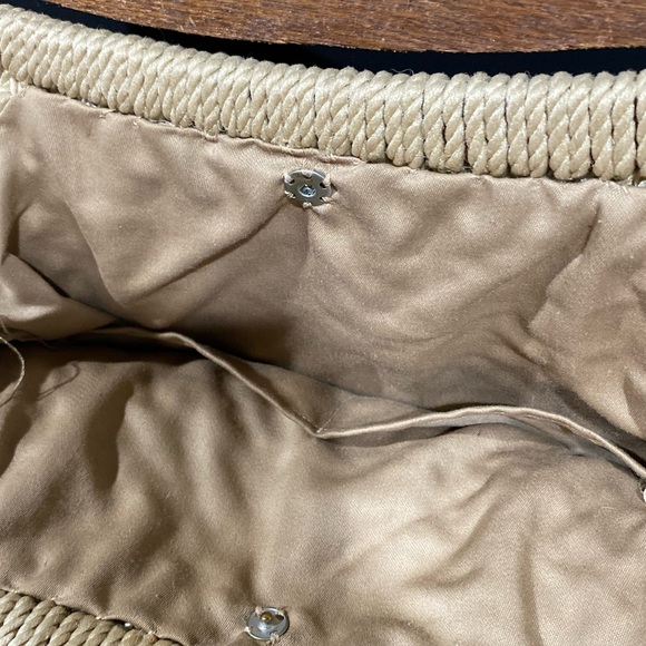 VTG 80’s Wooden Handled mini Tote bag - Picture 7 of 7